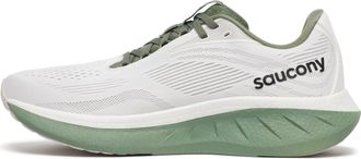 Saucony Womens Ride 18 Sneaker, White/Olivine, 10.5 UK