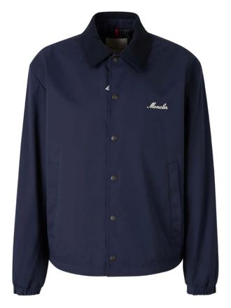 Moncler Arinell embroidered-logo jacket - Blu