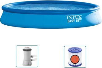 Intex Piscina Easy Set Con Sistema De Filtro 457x84 Cm