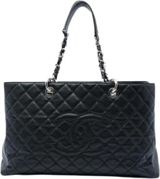 Chanel Pre-owned Grand Shopping Tote - Dames - Vintage Shopper - Zwart - ONE Size - Leer - Vintage