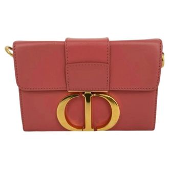 Dior Pre-owned 30 Montaigne Box Bag Schoudertas - Dames - Pre-owned - Roze - Maat: ONE Size Leer