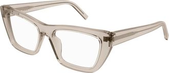 Saint Laurent Mica Optisch Montuur - Dames - Brillen - Grijs - 51 MM - Nylon - Accessoires