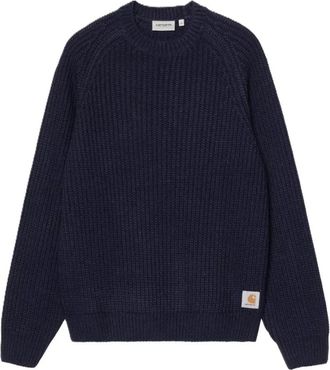 Carhartt Work in Progress Firth Sweater - Heren - Ronde hals truien - Blauw - M - Wol - Truien & Vesten