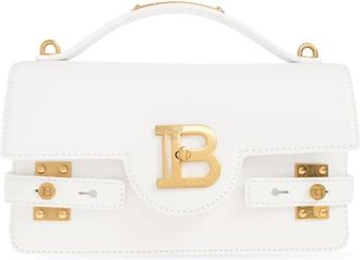 Balmain B-Buzz 24 Handtas - Dames - Handtassen - Wit - ONE Size - Leer - Tassen