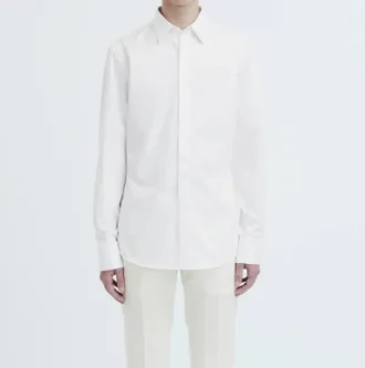 Tiger Of Sweden Adley T Long Sleeve Shirt In Pure White
