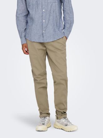 Only & Sons Chinohose ONLY & SONS ONSNICKY PETE SLIM 0241 PANT, Herren, Gr. 28, L&auml;nge 30, grau (chinchilla), Web, Obermaterial: 98% Baumwolle, 2% Elasthan, unifar