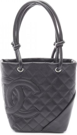 Chanel Black Leather Tote Bag (Pre-Owned)