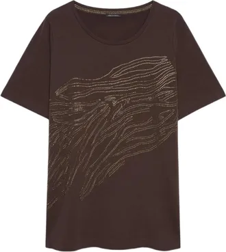 Fiorella Rubino Mujer, Camisetas, Marr&oacute;n, Talla: S
