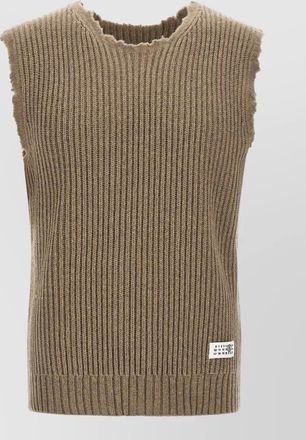 Maison Margiela ribbed wool blend vest