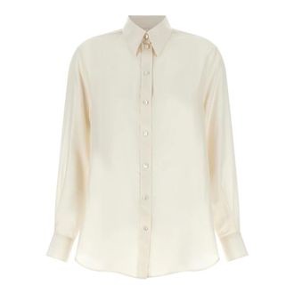 Xacus Frankie Shirt - Blouses & Shirts - Mujer - Blanco - 2XS
