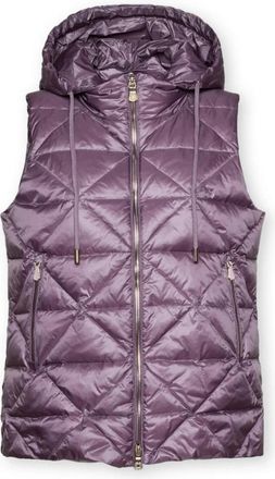 Elena Miro Lichtgewicht Mouwloze Donsjas - Dames - Bodywarmers - Paars - M - Polyester - Jassen