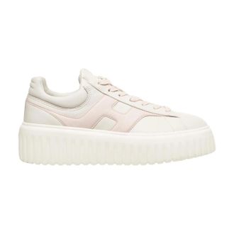 Hogan Sneakers, female, Pink, 7 UK, Rose Trainers with H-Stripes