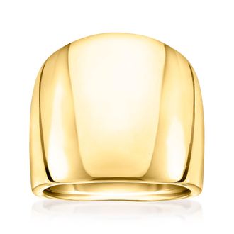 Canaria Canaria Italian 10kt Yellow Gold Polished Dome Ring
