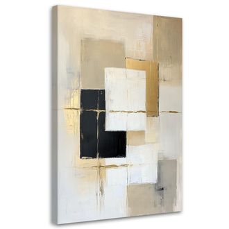 Artgeist Quadro Su Tela, Astratto Forme Geometria Beige - 70x100