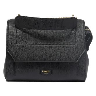 Lancel Zwarte Crossbody Tas Ninon - Dames - Schoudertassen - Zwart - ONE Size - Leer - Tassen