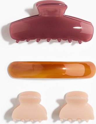 H&M 4er-Pack Haarklammern - Pink