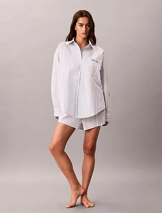 Calvin Klein Camisa De Pijama Cotton Poplin