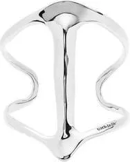 UNOde50 Sterling Silver Plated Rigid Bracelet Manta Ray Structure at Nordstrom, Size Medium