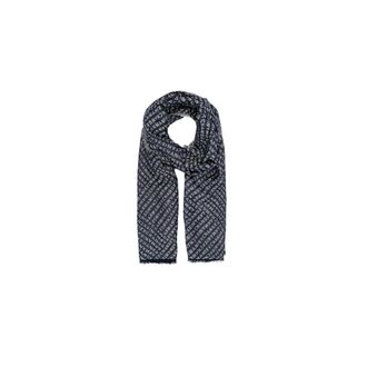 A|X Armani Exchange Winter Scarves, male, Blue, Size: ONE SIZE All-Over Logo Print Scarf