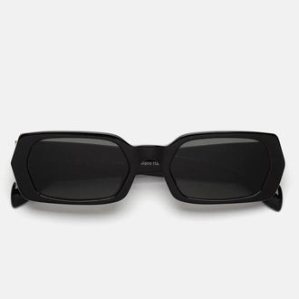 Retro Superfuture Sunglasses Laltro Black Dhp Black/Black Unisex