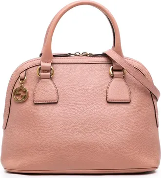 Gucci Pre-owned Gucci Small Dollar Calfskin GG Charm Dome Satchel Ladies PTU6ZAU2QMKT065X