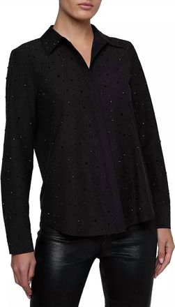 L'agence Ellery Blouse In Black/crystal