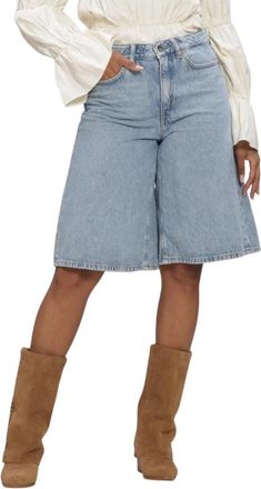 Drykorn None Denim Shorts - Dames - Denim shorts - Blauw - W25 - Denim - Korte Broeken