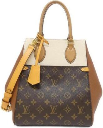 Louis Vuitton Pre-owned Monogram Fold Tote Leren Canvas Shopper - Dames - Vintage Handtas - Veelkleurig - ONE Size - Leer - Vintage