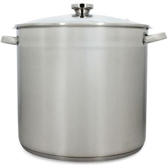 Menastyl Cuisson Pentola con coperchio - MENASTYL - 4615451 - In acciaio inox - 17 litri - 32 cm - Tutti i fuochi compresa linduzione