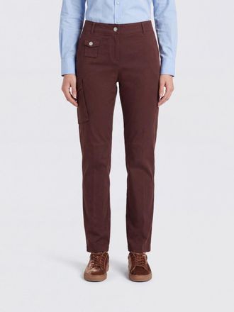Ganni Pantaloni cargo slim fit in cotone organico elasticizzato