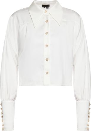 Faina overhemdblouse Dames wolwit