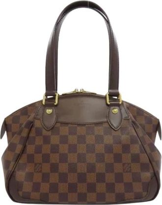 Louis Vuitton Pre-owned Handbags, female, Brown, Size: ONE SIZE Pre-owned Vintage Damier Canvas Handbag