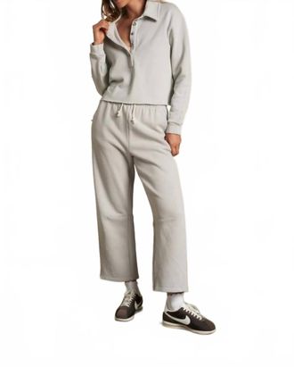 perfectwhitetee Fallon Barrel Sweatpants In Silver