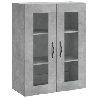 Berkfield Home Wall Mounted Cabinet Concrete Grey 69.5x34x90 cm Engineered Wood