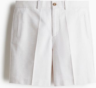 H&M Chino-Shorts aus Lyocell-Mix in Regular Fit - White