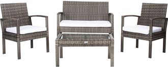 Safavieh Bassey 4Pc Outdoor Living Set