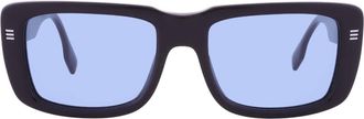 Burberry Light Blue Rectangular Mens Sunglasses BE4376U 300172 55