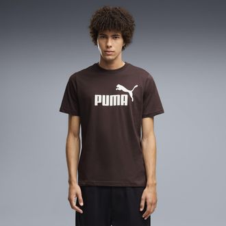 Puma T-shirt con logo ESS N. 1 da uomo, Abbigliamento, Marrone, XXL