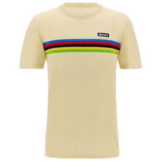 Santini UCI World Champion T-Shirt T-Shirt f&uuml;r Herren | beige