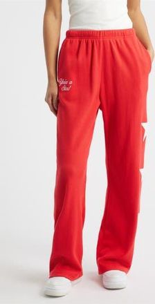 The Mayfair Group You Are a Star Waffle Knit Graphic Sweatpants in Red at Nordstrom Rack, Size Small/medium