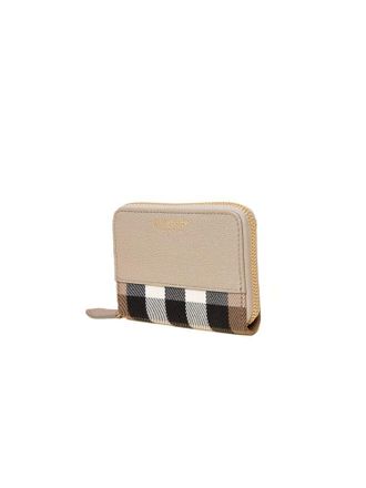Burberry House Check Cotton Wallet - Beige