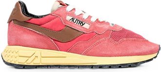 Autry Pink Color Block Reelwind Sneakers