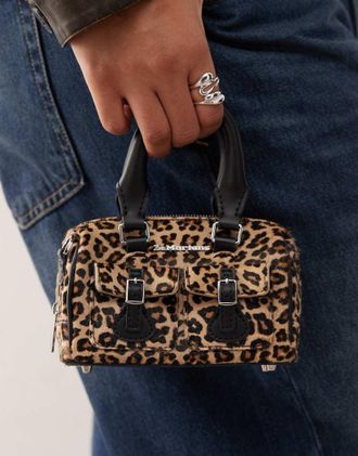 Dr. Martens Dr. Martens - Borsetta con stampa leopardata, dettagli in cavallino e manico superiore-Multicolore