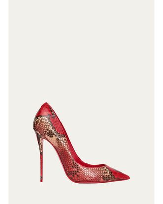 Christian Louboutin 120mm La Pigalle Snakeskin Pumps