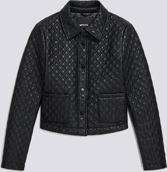 Gas Faux leren damesjas met regenboog quilting MICKYS