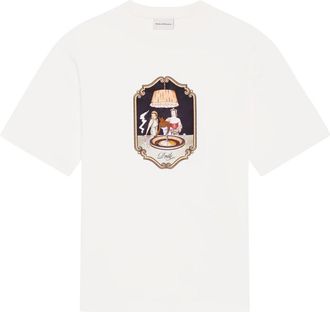 Dr&ocirc;le de Monsieur Camiseta Casino Scene - Tops - Hombre - Blanco - XL