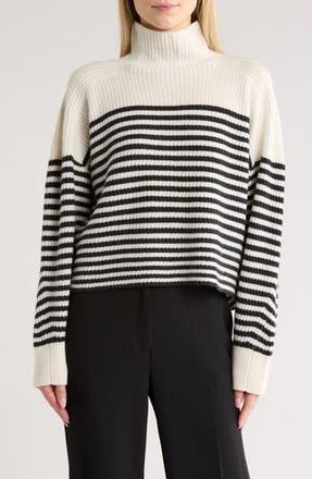 Rag & Bone Taavi Striped Wool & Cashmere Blend Sweater in Ivory Multi at Nordstrom Rack, Size Large
