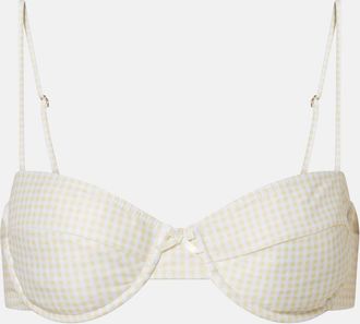 Faithfull The Brand Arelli gingham bikini top