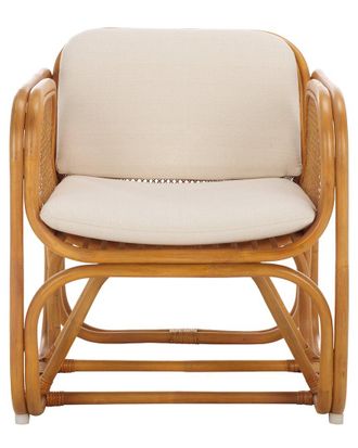 Safavieh Couture Brauner Rattan Pole Accent Chair