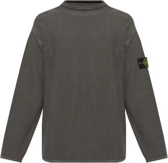 Stone Island Maglione con applicazione Compass - Grigio